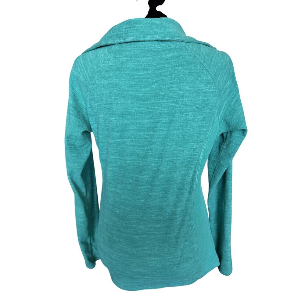 Columbia Quarter 1/4 Zip Fleece Pullover Turquoise Mock Neck Gorpcore Small - Picture 3 of 6